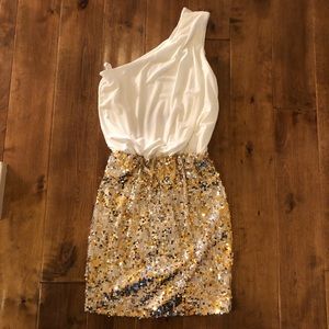 Beautiful white and gold dress